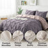 The White Moss Hannah Reversible Print Pinch Pleat Winter Comforter With Pillow Covers